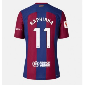 Barcelona Raphinha Belloli #11 Hjemmebanetrøje Dame 2023-24 Kort ærmer